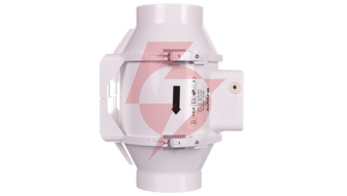 Wentylator kanałowy fi 100 230V 33W 187m3/h 36dB o przepływie mieszanym TT100