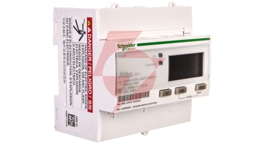 Licznik energii elektrycznej 1/3-fazowy 63A 100-277/173-480V kl.1/B M-Bus MID taryfowy cyfrowy modułowy iEM3135 A9MEM3135