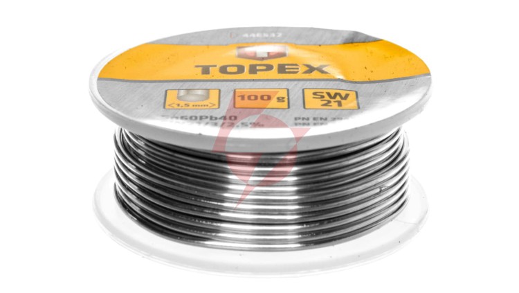 Lut cynowy 60 Sn drut 1,5mm 100g 44E532