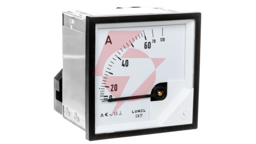 Amperomierz analogowy tablicowy 60/120A 72x72mm IP50 C3 K=90 st. EA17N F21200000000