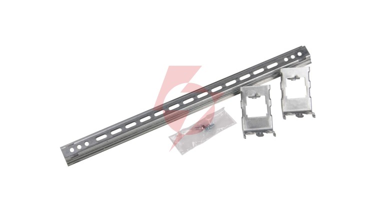 Szyna montażowa 35x15x600mm stal TH35 + zaczepy 24m regulowane 020201