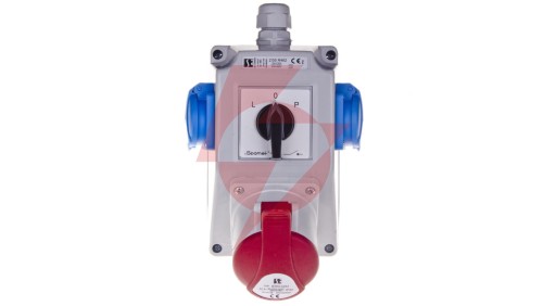 Zestaw instalacyjny z gniazdem IP44 32A 3P+N+PE 2x2P+PE ZI05R462
