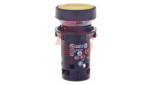 Przycisk sterowniczy 22mm żółty z samopowrotem 1Z XB7NA81