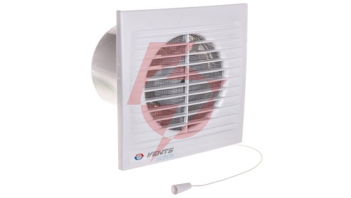 Wentylator osiowy fi 100 230V 5,6W 78m3/h 26dB cichy łożyska kulowe wyłącznik sznurkowy 100SILENTA-SVL