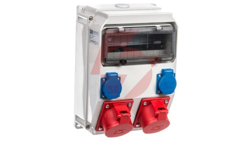Rozdzielnica budowlana ADAMÓW 2X5P 32A 2xGS IP54 9036212W