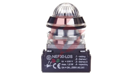 Lampka sygnalizacyjna 30mm 24-230V AC/DC IP56 czerwono-zielona W0-LDU1-NEF30LDS CZ