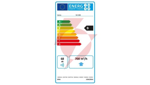 Wentylator kanałowy odśrodkowy fi 200 230V 107W 780m3/h 48dB biały VK200