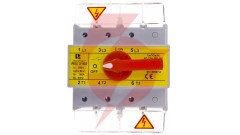 Rozłącznik izolacyjny 3P 160A z pokretłem na rozłączniku RSI-3160W03
