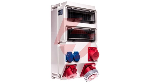 Rozdzielnica stacjonarna SUWAŁKI 63A/5P 32A/5P 2x16A 250V IP44 9027377W