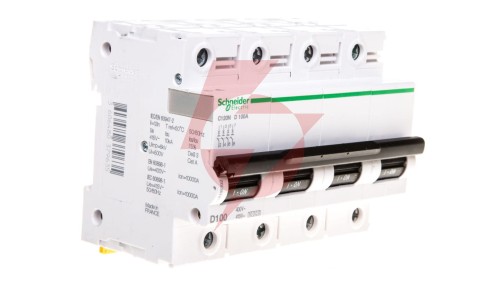 Wyłącznik nadprądowy 4P D 100A 10kA AC C120N Acti9 A9N18392