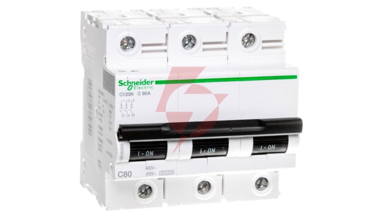 Wyłącznik nadprądowy 3P C 80A 10kA AC C120N Acti9 A9N18365