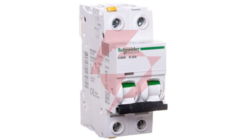 Wyłącznik nadprądowy 2P B 32A 6kA AC iC60N-B32-2 Acti9 A9F03232