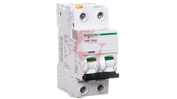 Wyłącznik nadprądowy 2P B 32A 6kA AC iC60N-B32-2 Acti9 A9F03232