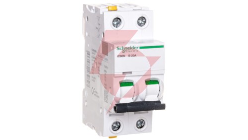 Wyłącznik nadprądowy 2P B 20A 6kA AC iC60N-B20-2 Acti9 A9F03220