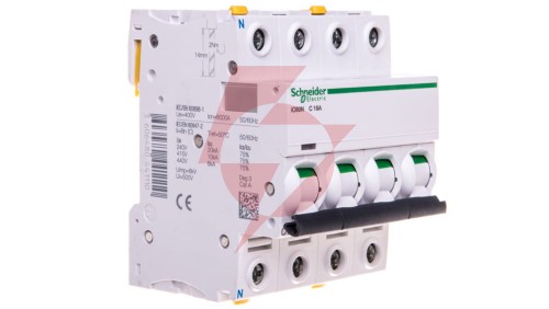 Wyłącznik nadprądowy 3P+N C 16A 6kA AC iC60N-C16-3N Acti9 A9F04716