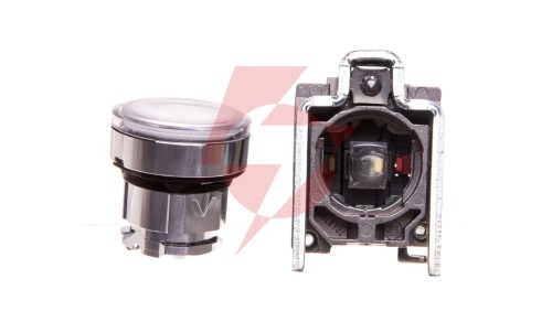 Przycisk sterowniczy 22mm biały z samopowrotem z podświetleniem 1Z 1R XB4BW31M5