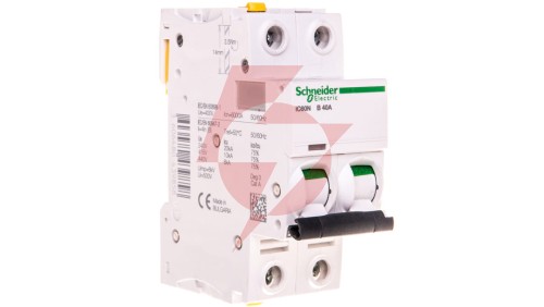 Wyłącznik nadprądowy 2P B 40A 6kA AC iC60N-B40-2 Acti9 A9F03240