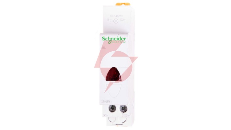 Lampka modułowa 1-fazowa czerwona 12-48V AC/DC iIL A9E18330