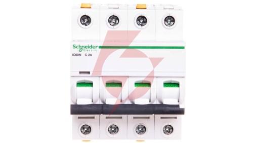 Wyłącznik nadprądowy 4P C 2A 6kA AC iC60N-C2-4 Acti9 A9F04402