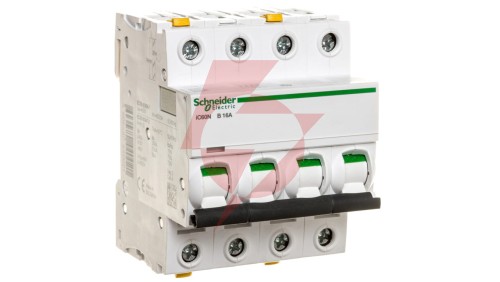 Wyłącznik nadprądowy 4P B 16A 6kA AC iC60N-B16-4 Acti9 A9F03416