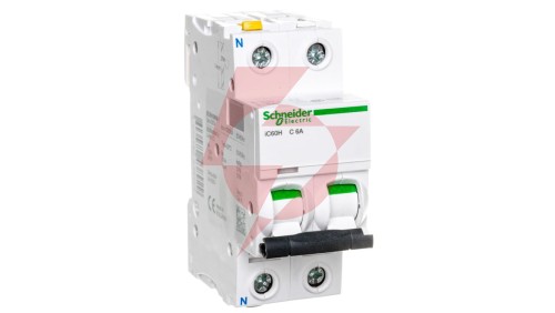 Wyłącznik nadprądowy 1P+N C 6A 10kA AC iC60H-C6-1N Acti9 A9F07606