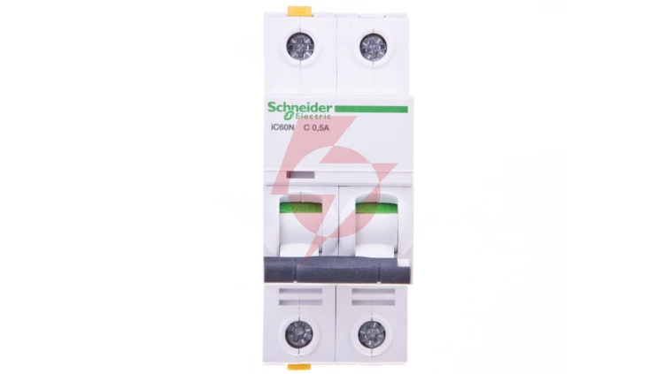 Wyłącznik nadprądowy 2P C 0,5A 6kA AC iC60N-C05-2 Acti9 A9F04270