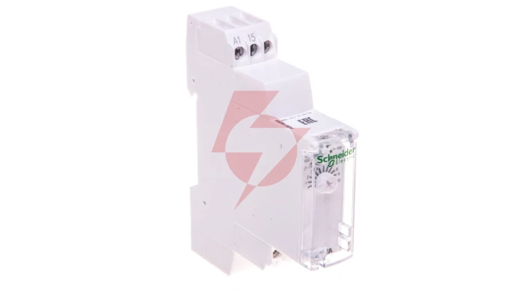 Przekaźnik czasowy 1P 8A 0,1-360000sek 24V DC 24-240V AC opóźnione załączenie RTA A9E16065