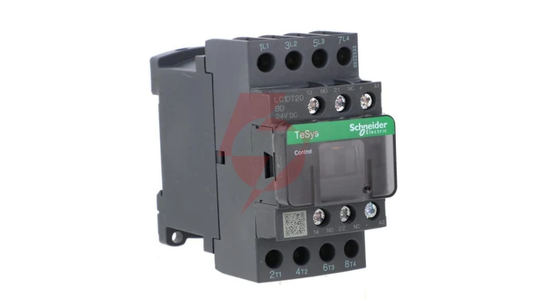 TeSys Deca Stycznik mocy 20A AC-1 4P 24V DC 1Z 1R LC1DT20BD