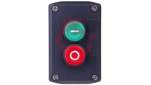 Kaseta sterownicza 2-otworowa z przyciskami zielony/czerwony IP65 XALD213
