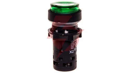 Przycisk sterowniczy 22mm zielony z samopowrotem z podświetleniem bez żarówki 1Z XB7NW3361
