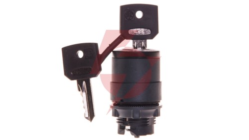 Przełącznik 2 położeniowy klucz 22mm 1Z z samopowrotem XB5AG61