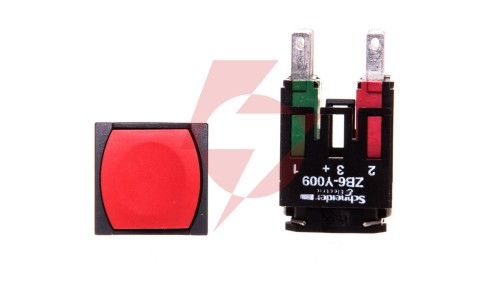 Przycisk sterowniczy 16mm czerwony z samopowrotem 1Z 1R XB6CA45B