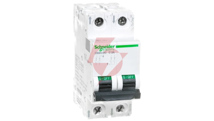 Wyłącznik nadprądowy 2P C 2A 6kA DC C60H Acti9 A9N61522