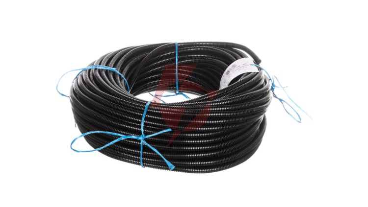 Wąż poliamidowy z sinusoidalnym nacięciem SILVYN RILL PA6 SINUS 6,7x10 czarny 61806550 /50m/