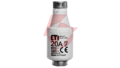 Wkładka bezpiecznikowa 20A DII gF / BiWts 690V AC/440V DC E27 002312125 /5szt./