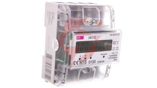 Licznik energii elektrycznej 3-fazowy 3x63A 3x230/400V AC+N IP20 DEC-2 004804051
