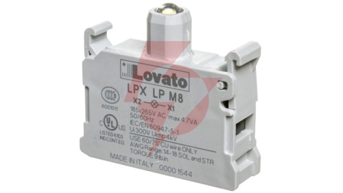 Lampka sygnalizacyjna LED biała 185-265V AC LPXLPM8