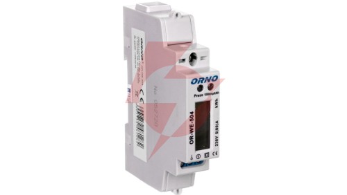 Wskaźnik zużycia energii elektrycznej 1-fazowy 80A 230V port RS-485 z wyświetlaczem LCD OR-WE-504