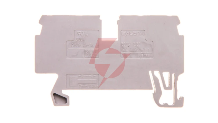 Złączka szynowa 4-przewodowa 2,5mm2 szara 870-831