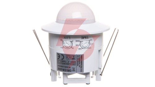 Czujnik ruchu 1200W 360 stopni do sufitów podwieszanych 3 sensory PIR biały 5 lat gwarancji OR-CR-222