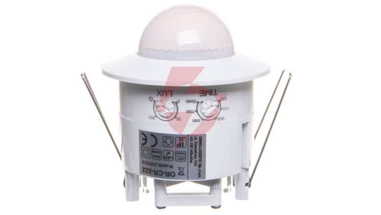 Czujnik ruchu 1200W 360 stopni do sufitów podwieszanych 3 sensory PIR biały 5 lat gwarancji OR-CR-222