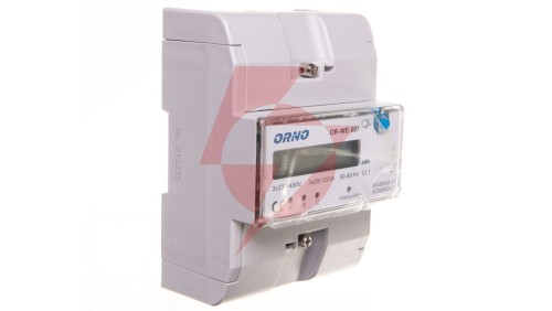 Licznik energii elektrycznej 3-fazowy 3x20 /120A 3x230/V wyświetlacz LCD OR-WE-507