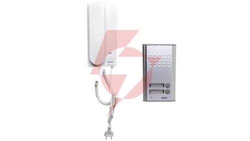 Zestaw domofonowy dwurodzinny FOSSA MULTI biały/ srebny OR-DOM-RL-903