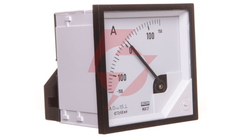 Amperomierz analogowy 72x72 N IP50 BB17 +/-150A/+-60mV pozycja pracy C3 K=90 st. bez atestu KJ MA17N BB1700000000