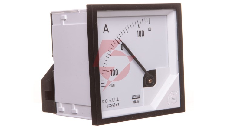 Amperomierz analogowy 72x72 N IP50 BB17 +/-150A/+-60mV pozycja pracy C3 K=90 st. bez atestu KJ MA17N BB1700000000
