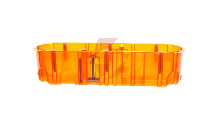 Batibox Puszka potrójna podtynkowa 67mm 213x50mm pomarańczowa 080123