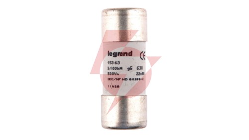 Wkładka bezpiecznikowa cylindryczna 22x58mm 63A gG (gL) 500V HPC 015363
