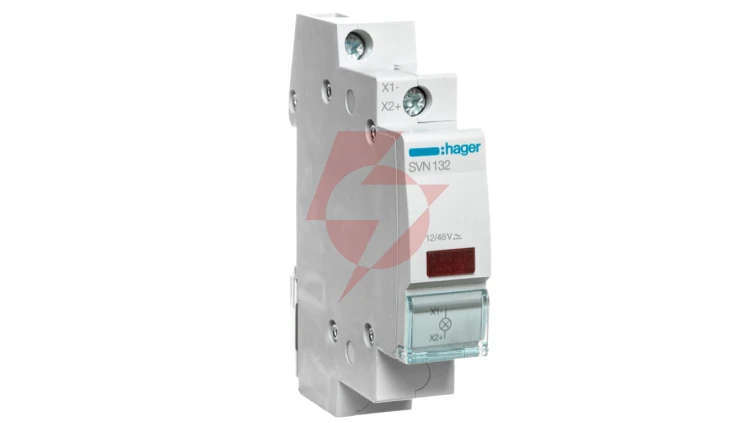 Lampka modułowa 1-fazowa czerwona 12-48V AC SVN132