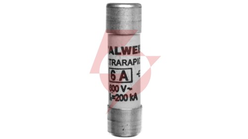 Wkładka bezpiecznikowa cylindryczna 10x38mm 6A aR 600V CH10UQ 002625005