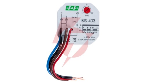 Przekaźnik impulsowy z wyłącznikiem czasowym 10A 230V AC 2Z BIS-403